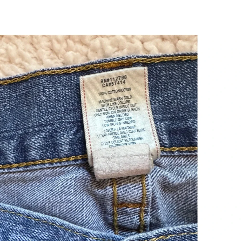 True Religion Mens Straight Leg Jeans Blue Denim Made in USA Size 42x32